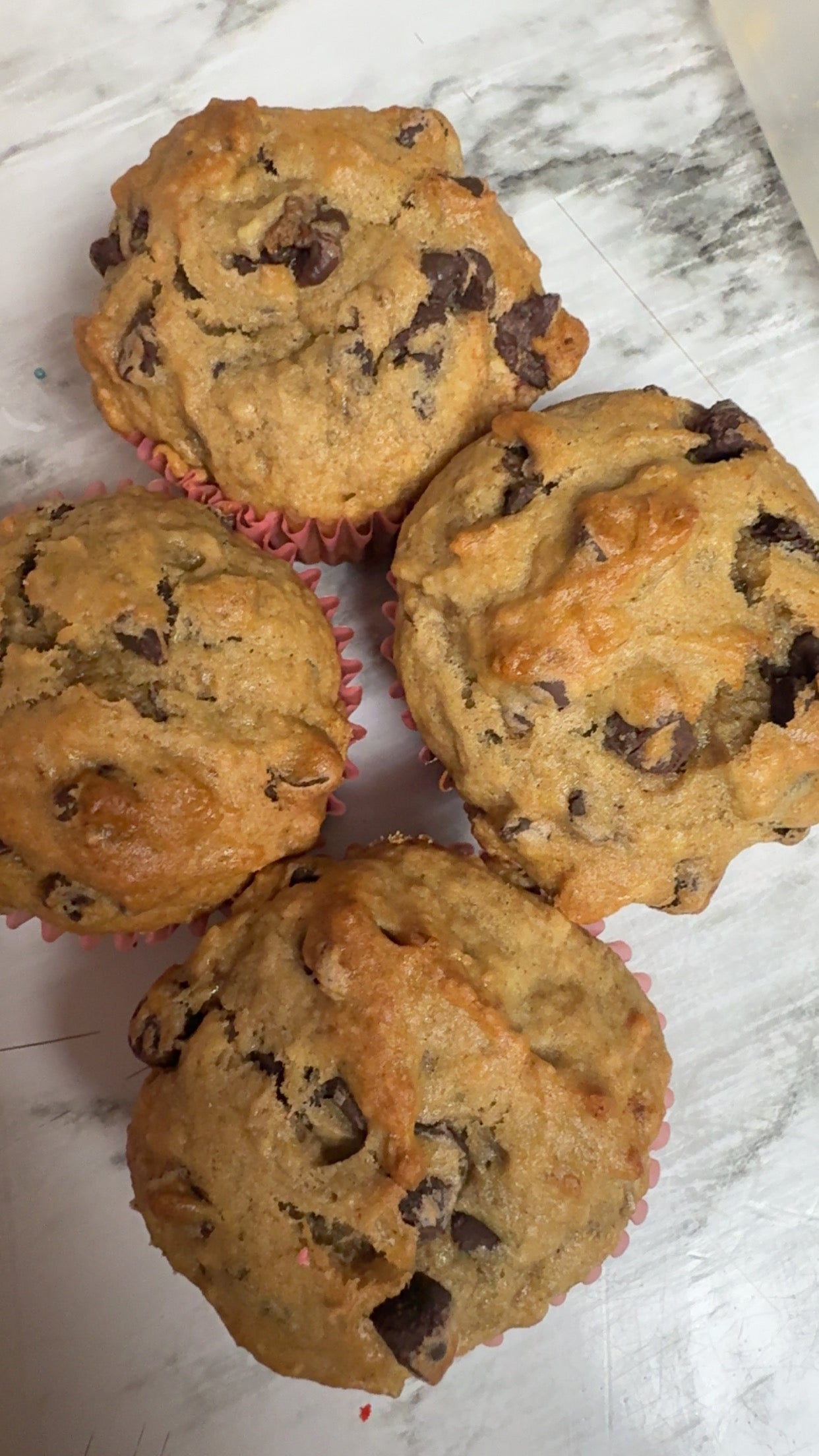 Banana Bread Chocolate Chip Muffins